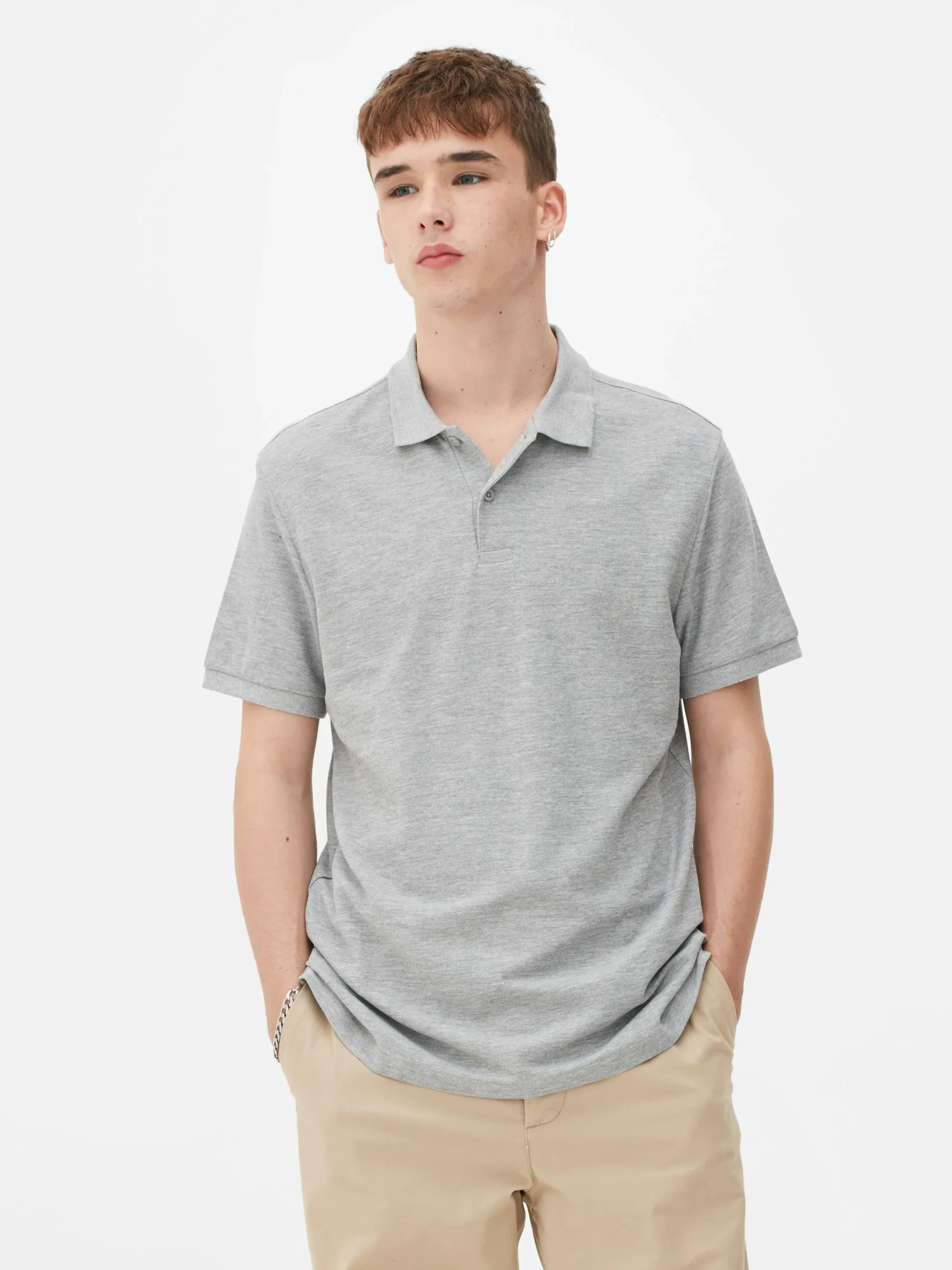 Kurzarm-Poloshirt Aus Piqué