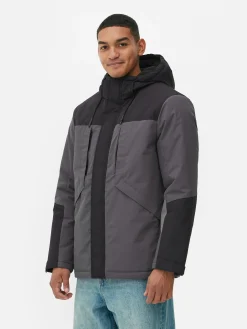 Kurzer Mantel In Blockfarben