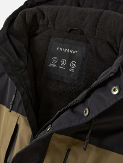 Kurzer Mantel In Blockfarben