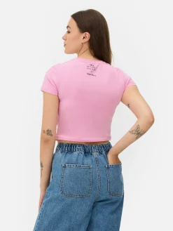 Kurzes „Disney Micky Maus X Keith Haring“ T-Shirt