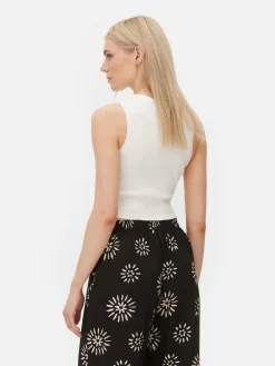 Kurzes, Geripptes Trägertop