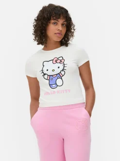 Kurzes „Hello Kitty“ T-Shirt Mit Grafik