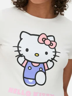 Kurzes „Hello Kitty“ T-Shirt Mit Grafik