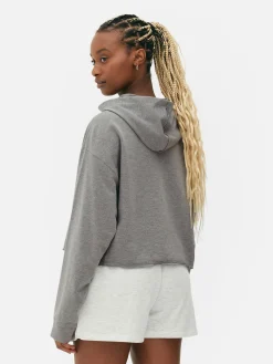 Kurzes Hoodie Mit Geradem Schnitt