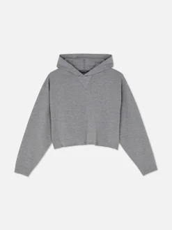 Kurzes Hoodie Mit Geradem Schnitt