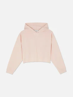 Kurzes Hoodie Mit Geradem Schnitt