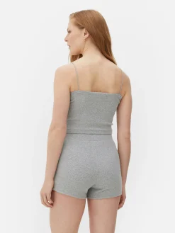 Kurzes Jersey-Trägertop Zum Kombinieren