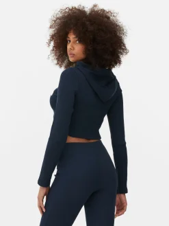 Kurzes Top Mit Kapuze Und Grafik