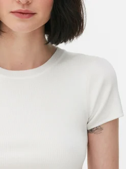 Kurzärmeliger, Bauchfreier Pullover