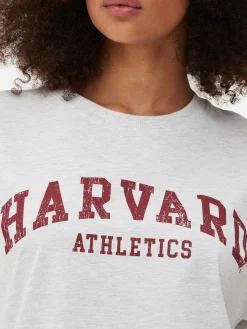Kurzärmeliges „Harvard“ T-Shirt