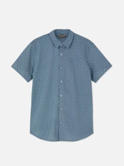 Kurzärmeliges Hemd Mit Knopfleiste