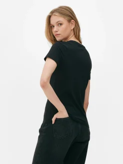 Kurzärmeliges Stretch-T-Shirt