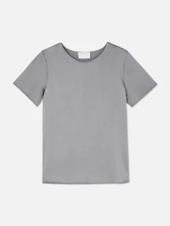 Kurzärmeliges „The Edit“ T-Shirt Aus Satin