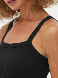 Kurz-Top Mit Rippenstruktur