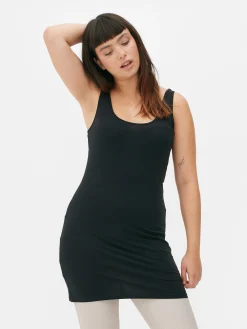 Lang Geschnittenes Basic-Trägertop