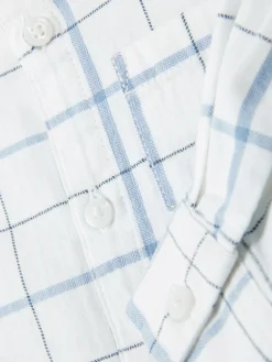 Langarmhemd Mit Karomuster