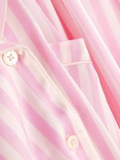 Langarm-Schlafanzug Aus Satin