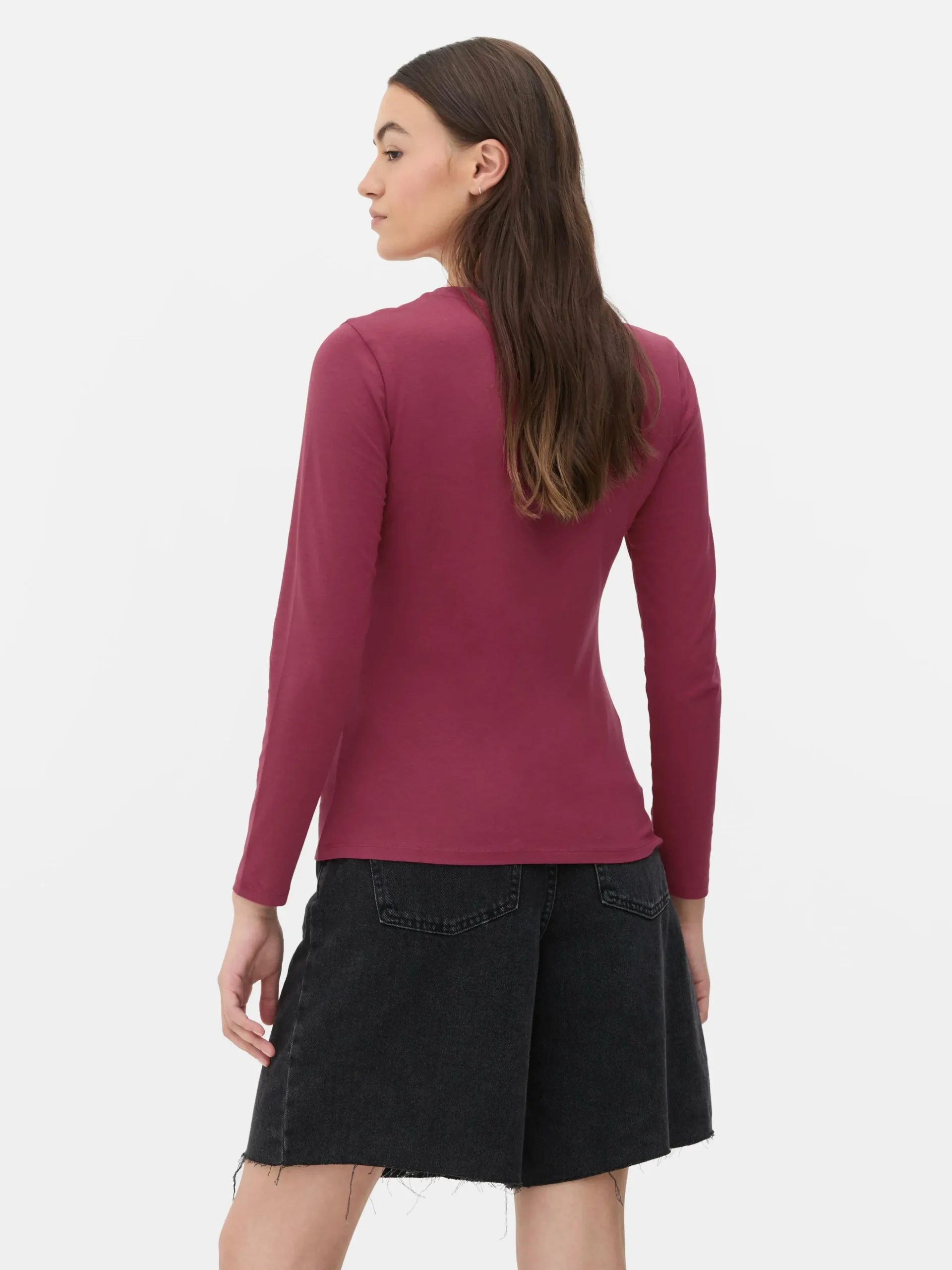 Langarmtop Aus Stretch-Jersey