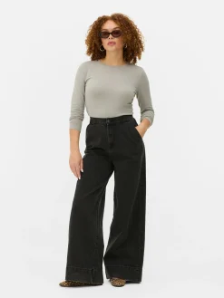 Langarmtop Aus Stretch-Jersey