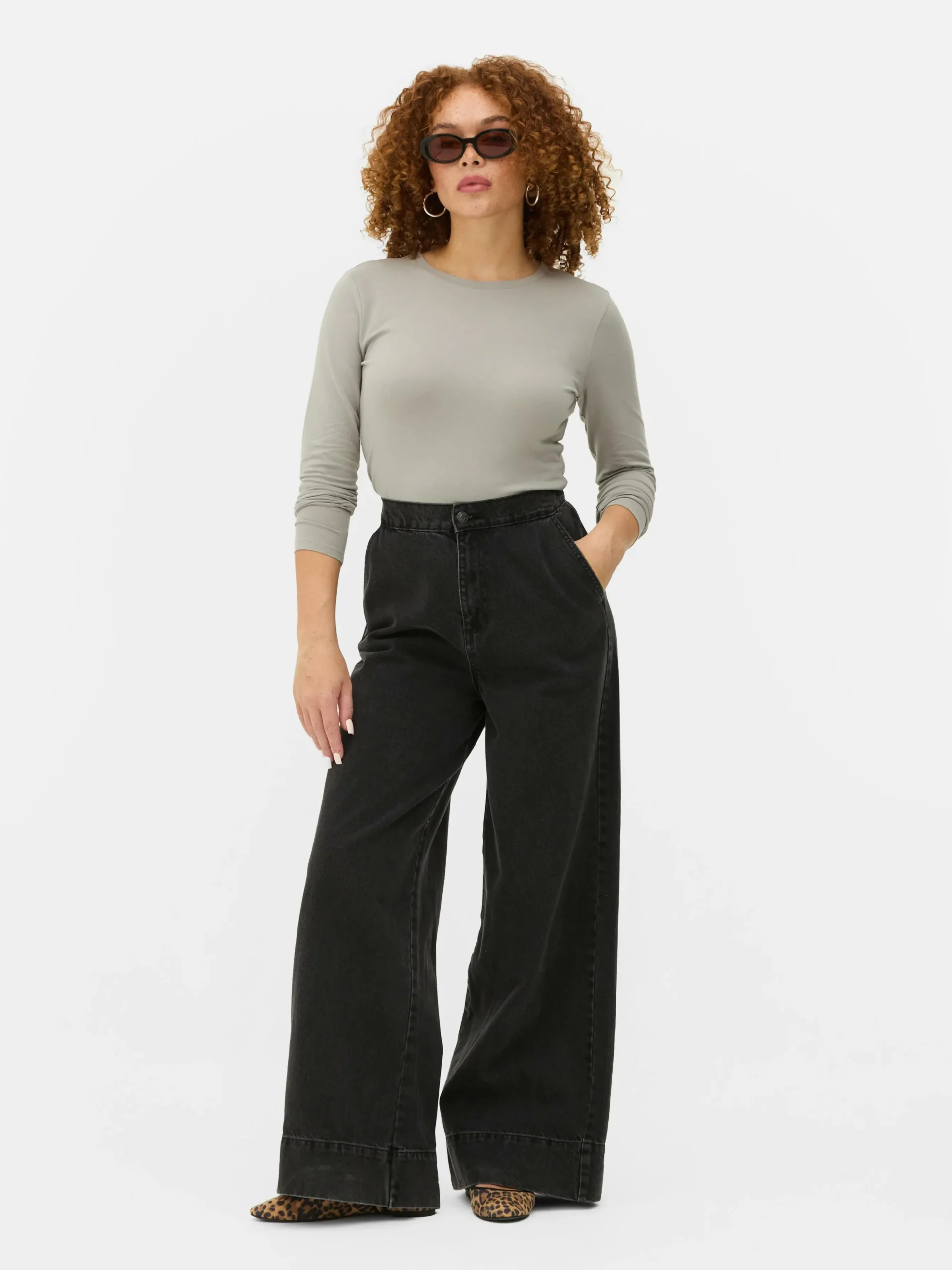 Langarmtop Aus Stretch-Jersey