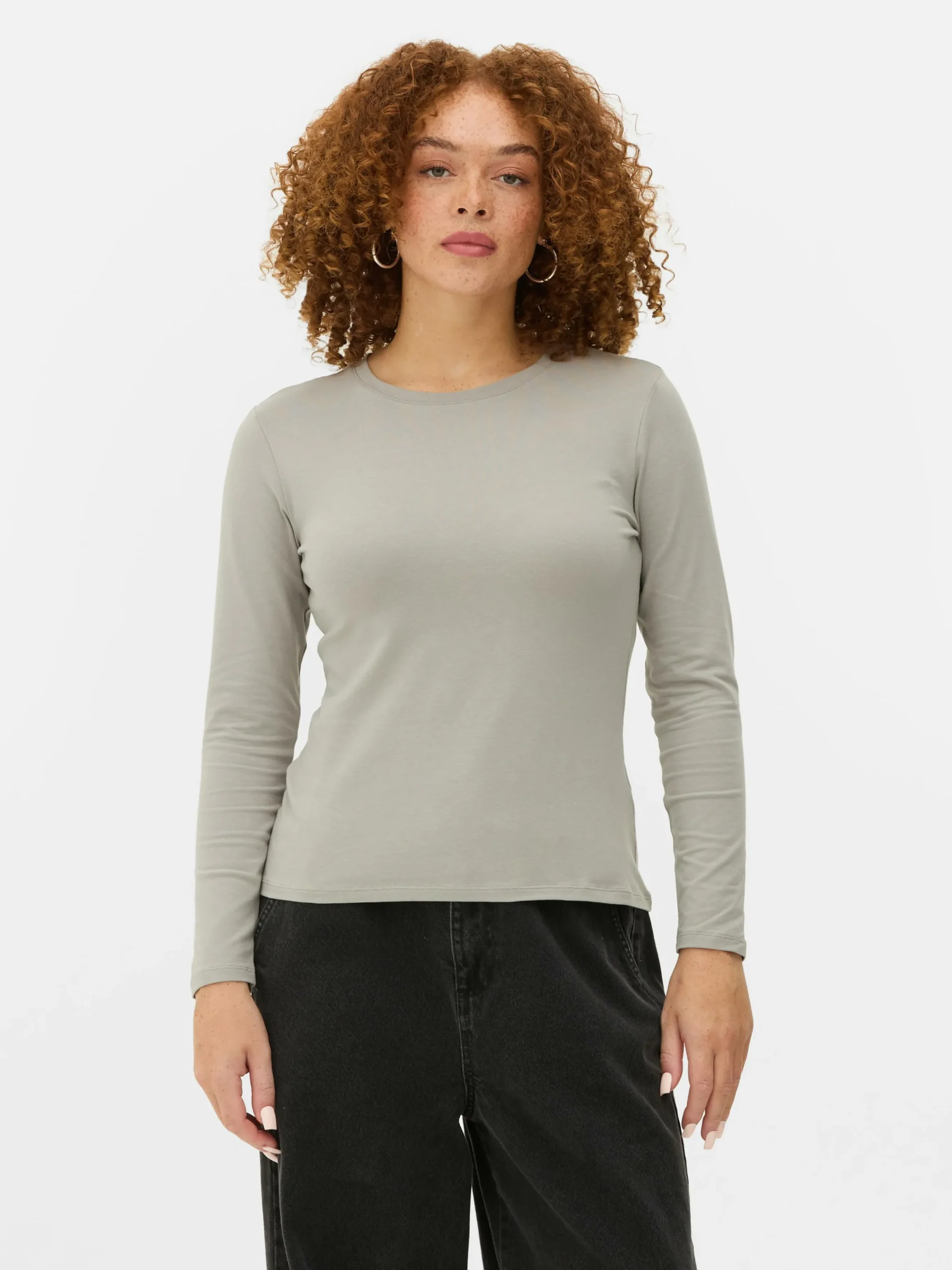 Langarmtop Aus Stretch-Jersey
