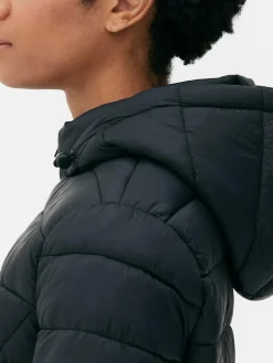 Lange, Leichte Pufferjacke