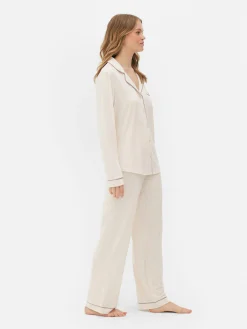 Langer Boyfriend-Schlafanzug