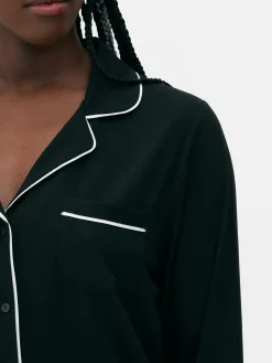 Langer Boyfriend-Schlafanzug