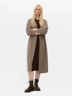 Langer, Gerippter Cardigan