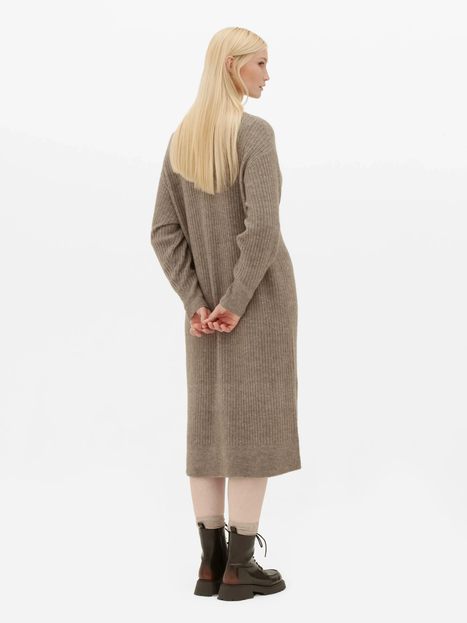 Langer, Gerippter Cardigan