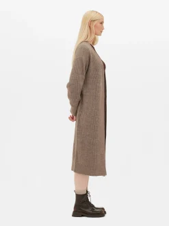 Langer, Gerippter Cardigan