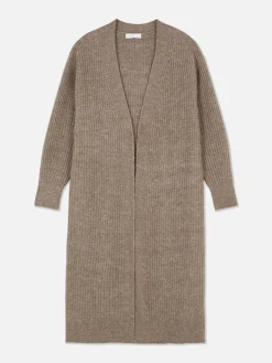 Langer, Gerippter Cardigan