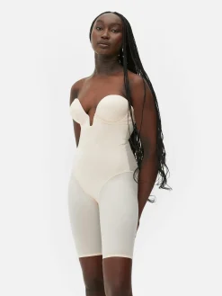 Langer Shapewear-Body Mit Tiefem Dekolleté