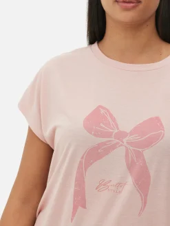 Langes T-Shirt Mit Rundhalsausschnitt