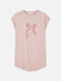 Langes T-Shirt Mit Rundhalsausschnitt