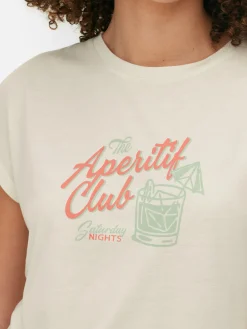 Langes T-Shirt Mit Rundhalsausschnitt