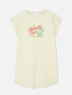 Langes T-Shirt Mit Rundhalsausschnitt