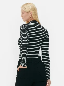 Langärmeliger Body Mit Rollkragen