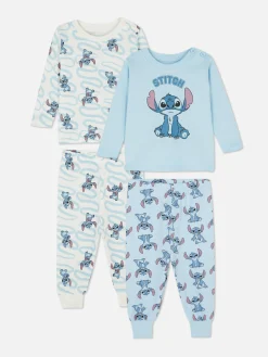 Langärmeliger „Disney Stitch“ Schlafanzug, 2er-Pack
