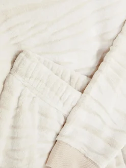 Langärmeliger Fleece-Schlafanzug