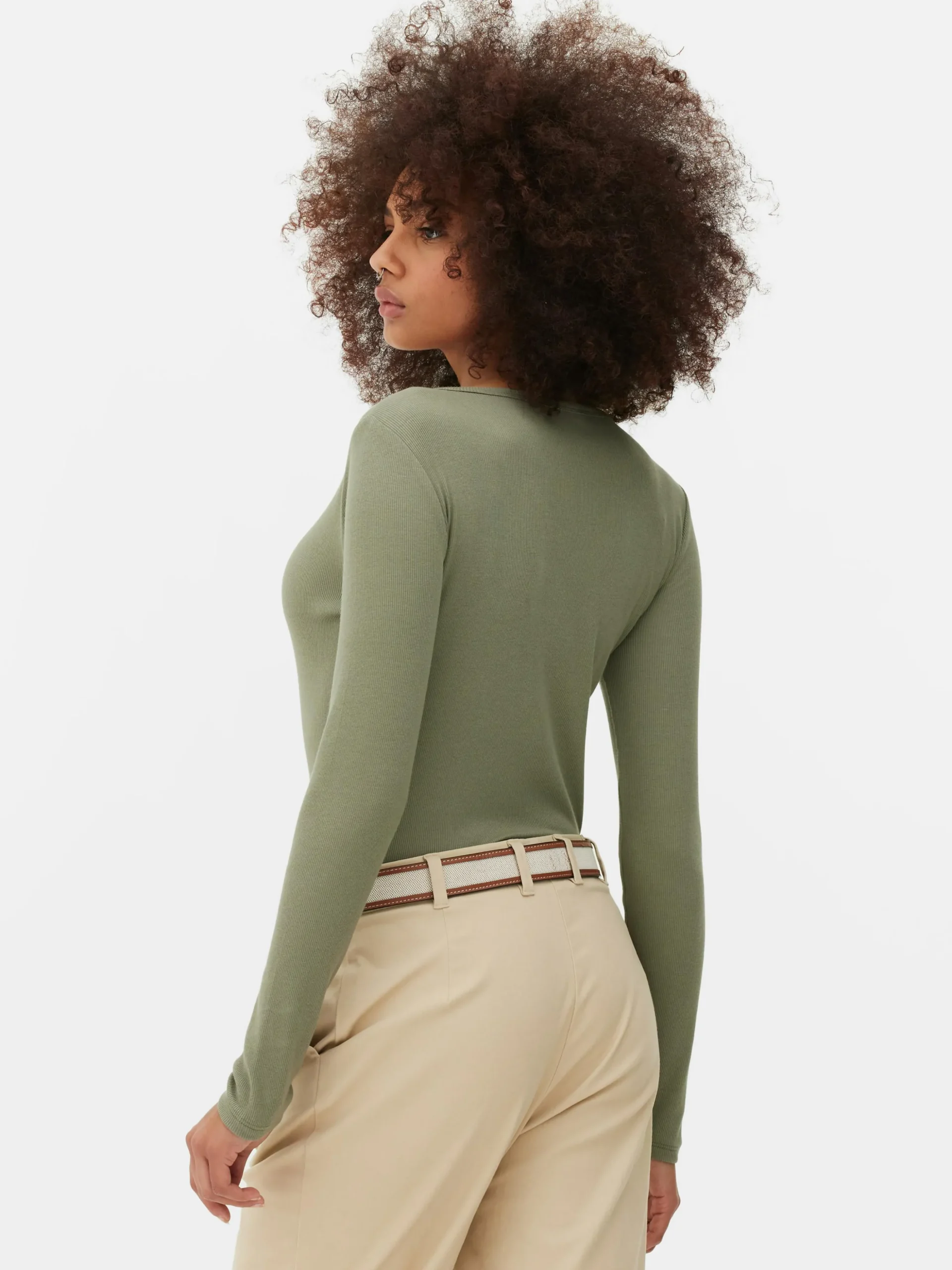 Langärmeliger Henley-Body