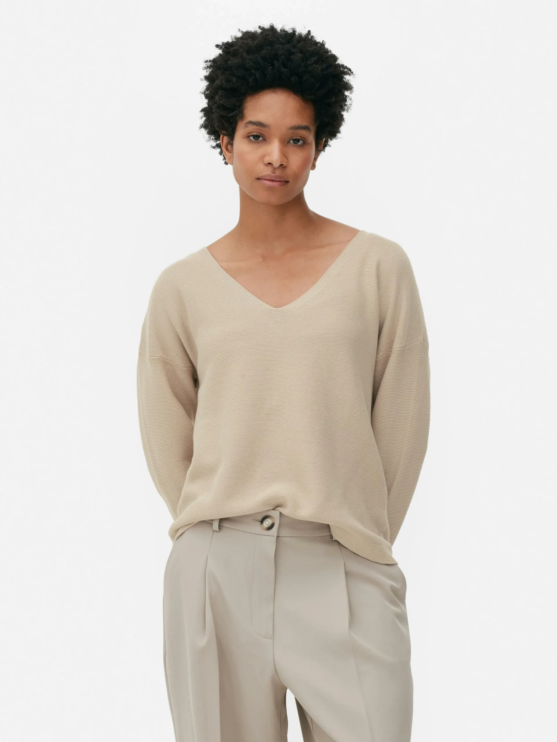 Langärmeliger Pullover Mit U-Boot-Ausschnitt