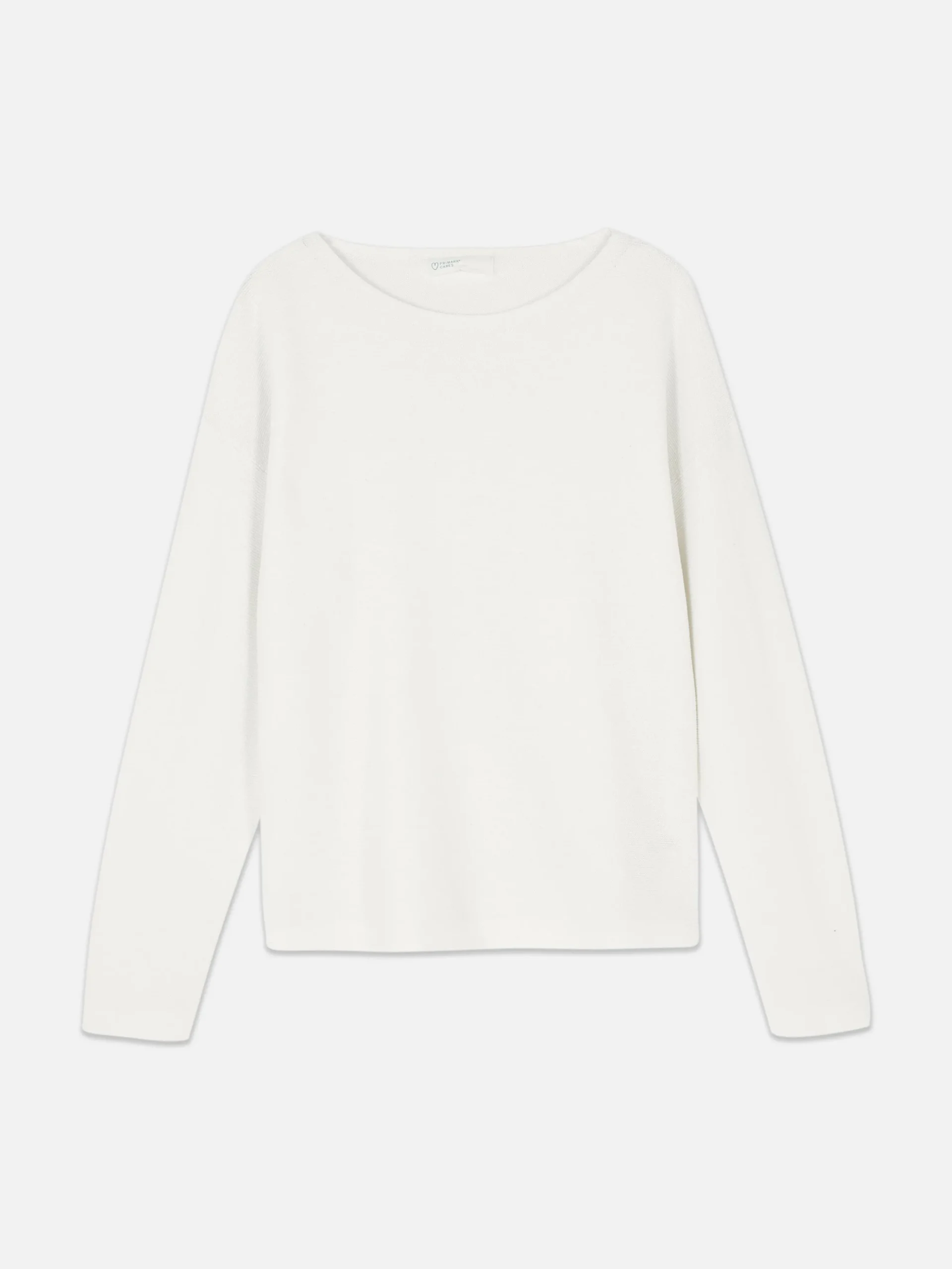 Langärmeliger Pullover Mit U-Boot-Ausschnitt