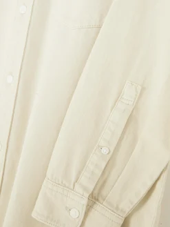 Langärmeliges Hemd Aus Baumwoll-Twill