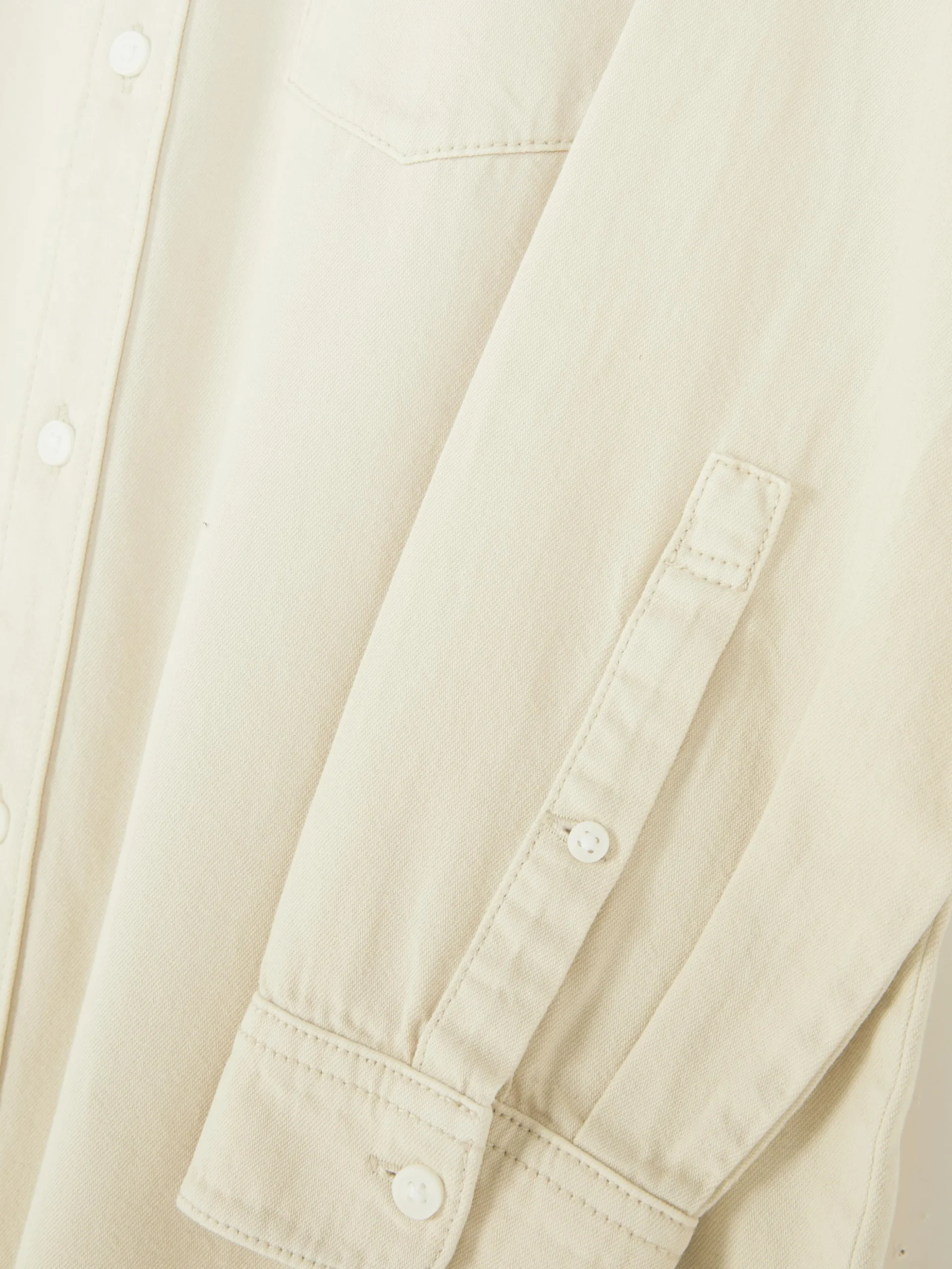 Langärmeliges Hemd Aus Baumwoll-Twill