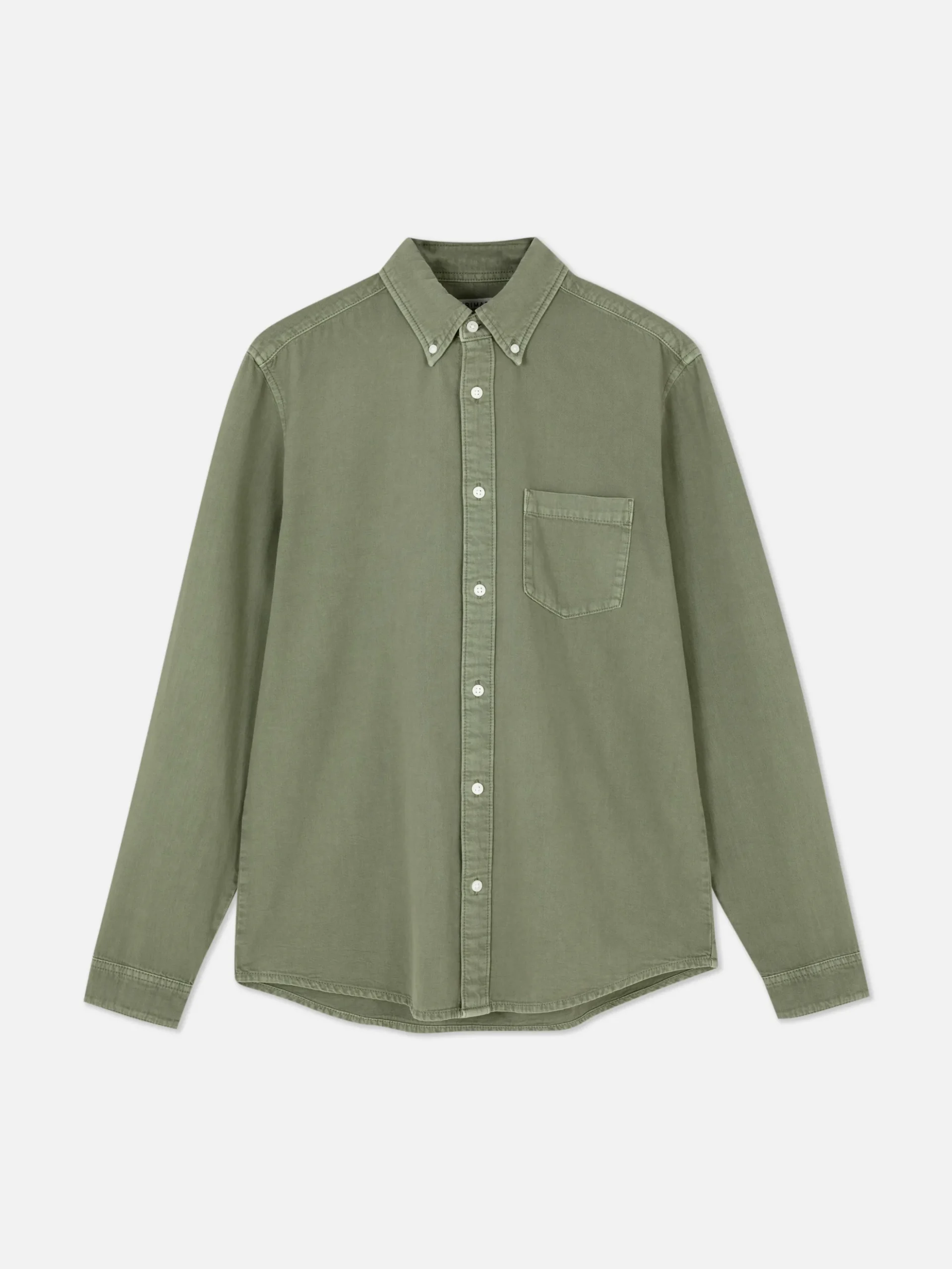 Langärmeliges Hemd Aus Baumwoll-Twill