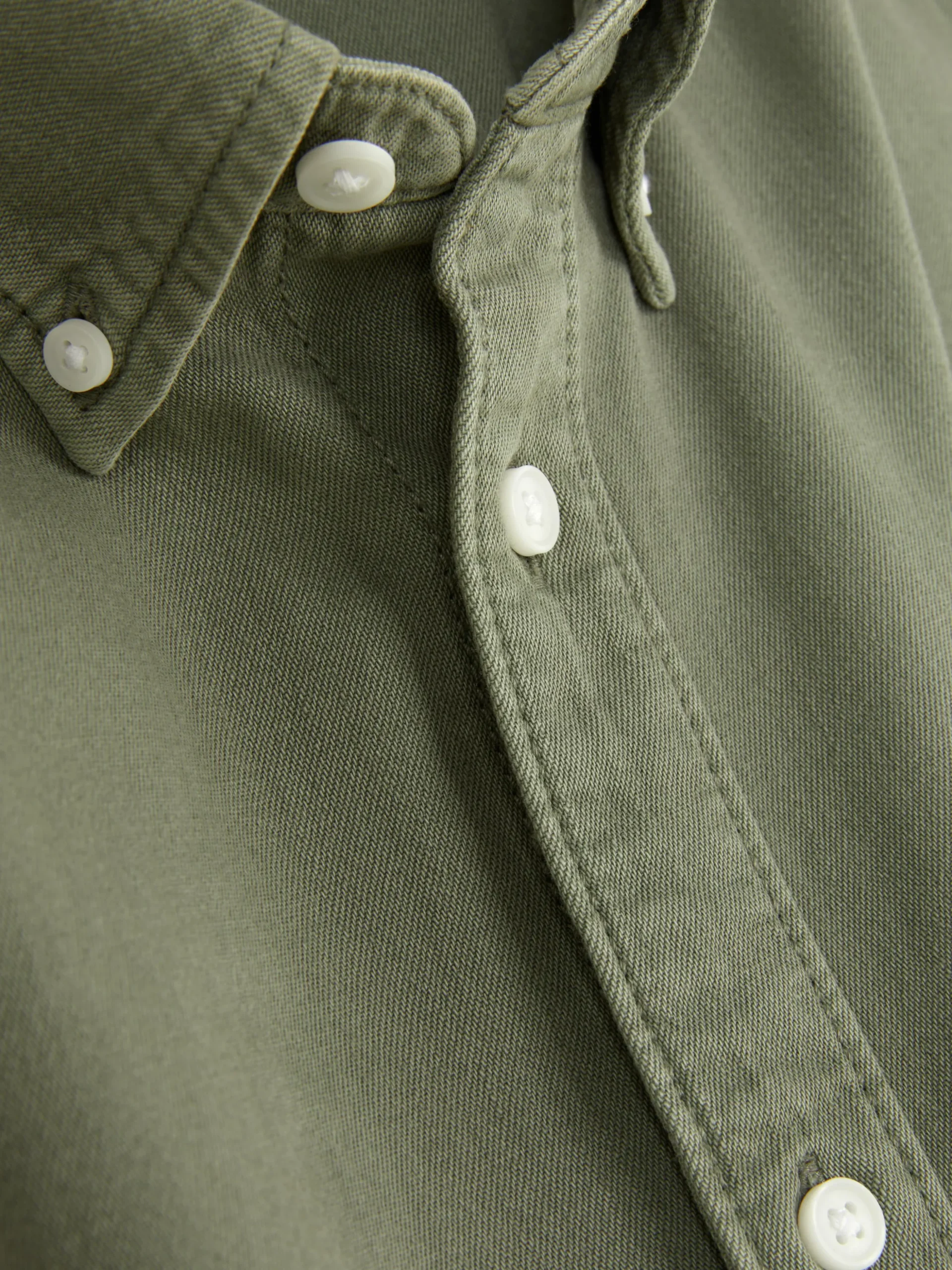 Langärmeliges Hemd Aus Baumwoll-Twill