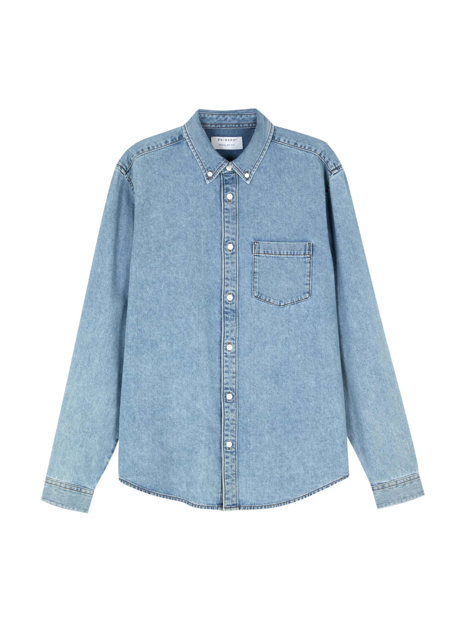 Langärmeliges Hemd Aus Baumwoll-Twill