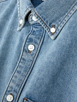 Langärmeliges Hemd Aus Baumwoll-Twill