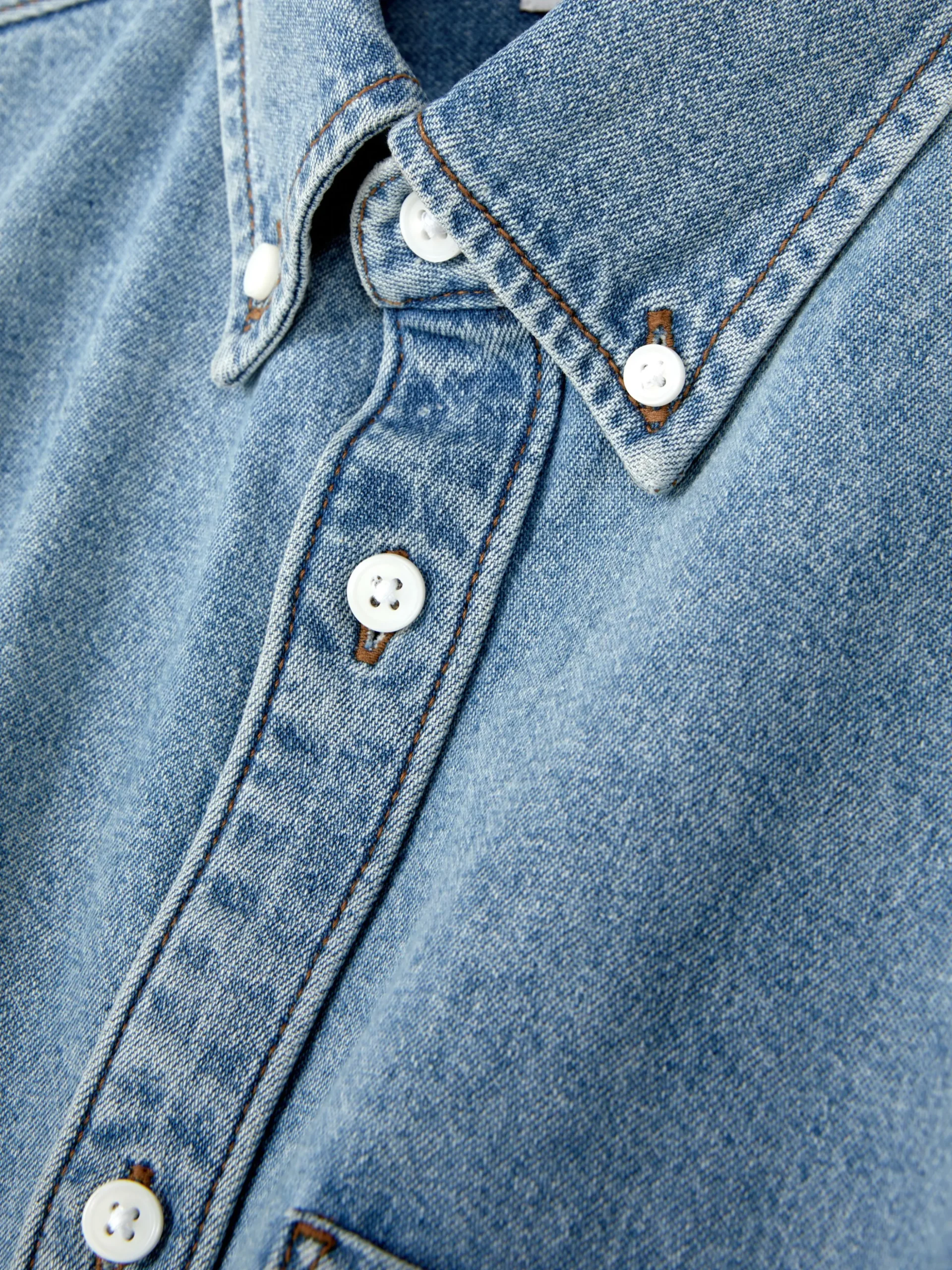 Langärmeliges Hemd Aus Baumwoll-Twill